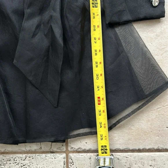 Vintage silk abs evening dress size 8 - Picture 10 of 13